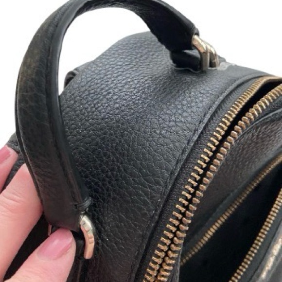 Kate Spade Black Leather Jackson Bag with Soft Gold Logo - Picture 9 of 16